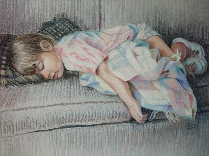 Увидел спящую дочку. Спящие дети картина. Спящие дети картины известных художников.